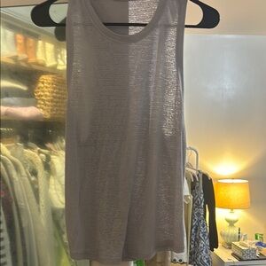 Women's Gray Sleeveless Top